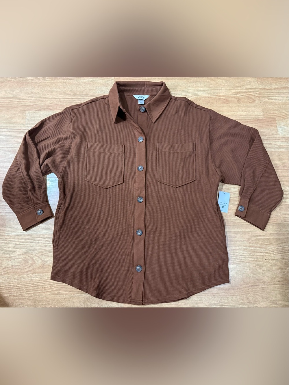 Billabong “Easy going” Shacket - Women’s L - Brown - NWT